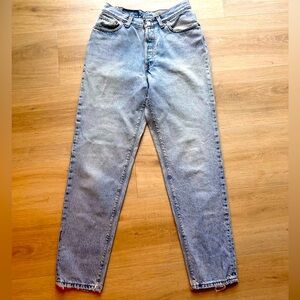 Vintage Levi’s 501 Button fly Jeans Light Wash Distressed Straight Leg 11 Cotton
